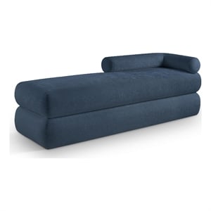 Meridian Furniture Kennedy Light Blue Chenille Fabric Bench