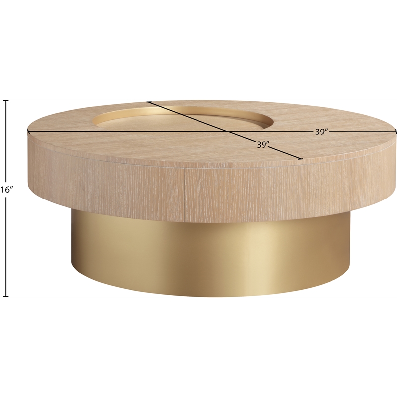 Meridian Furniture Makai Natural Coffee Table