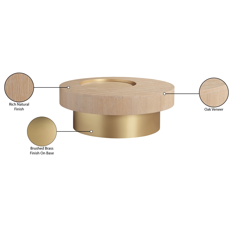 Meridian Furniture Makai Natural Coffee Table