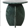 Meridian Furniture Formentera Green Marble End Table