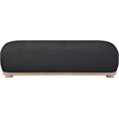 Meridian Furniture Calum Black Chenille Fabric Bench