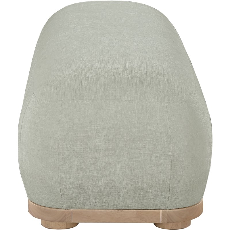 Meridian Furniture Calum Mint Chenille Fabric Bench