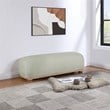 Meridian Furniture Calum Mint Chenille Fabric Bench