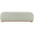 Meridian Furniture Calum Mint Chenille Fabric Bench