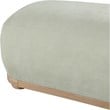 Meridian Furniture Calum Mint Chenille Fabric Bench