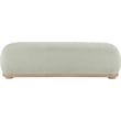 Meridian Furniture Calum Mint Chenille Fabric Bench