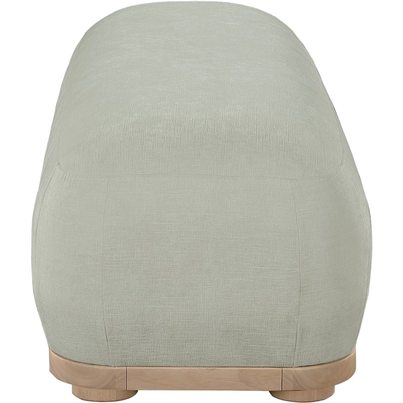 Meridian Furniture Calum Mint Chenille Fabric Bench