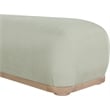Meridian Furniture Calum Mint Chenille Fabric Bench
