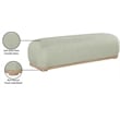 Meridian Furniture Calum Mint Chenille Fabric Bench