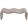 Meridian Furniture Willow Beige Chenille Fabric Bench