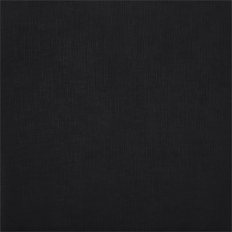 Meridian Furniture Willow Black Chenille Fabric Bench
