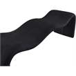 Meridian Furniture Willow Black Chenille Fabric Bench