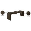 Meridian Furniture Willow Brown Chenille Fabric Bench