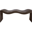 Meridian Furniture Willow Brown Chenille Fabric Bench