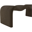 Meridian Furniture Willow Brown Chenille Fabric Bench