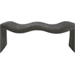 Meridian Furniture Willow Grey Chenille Fabric Bench