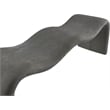 Meridian Furniture Willow Grey Chenille Fabric Bench
