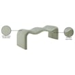 Meridian Furniture Willow Mint Chenille Fabric Bench