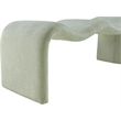 Meridian Furniture Willow Mint Chenille Fabric Bench