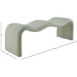 Meridian Furniture Willow Mint Chenille Fabric Bench