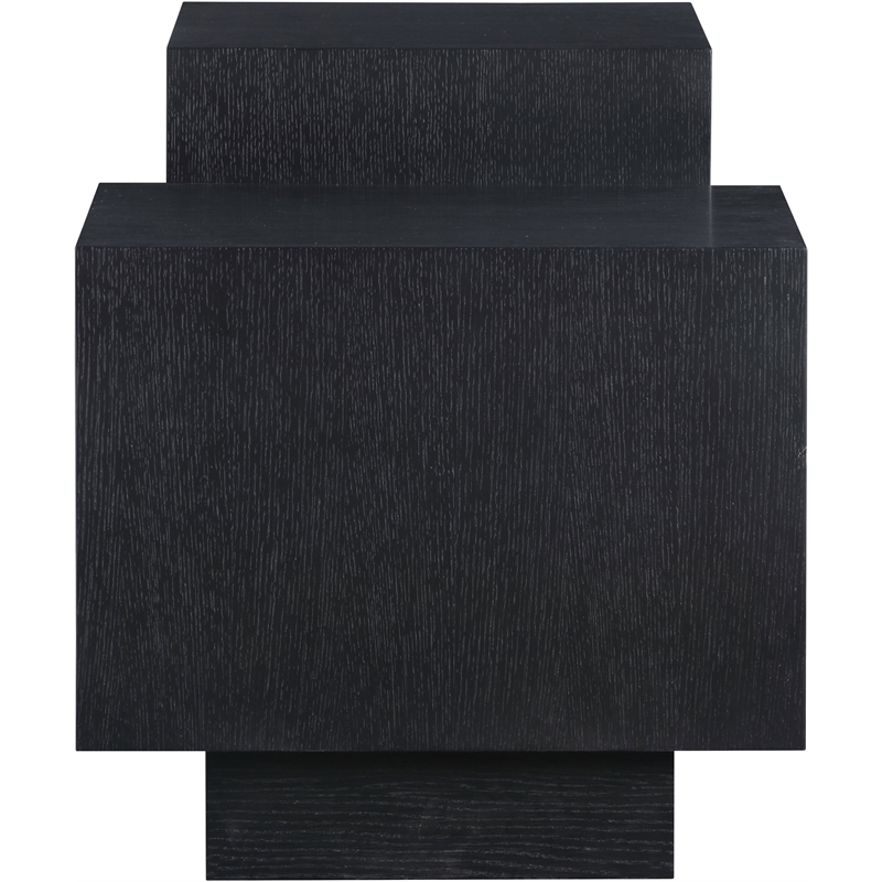 Meridian Furniture Mateo Black Oak Veneer / MDF End Table