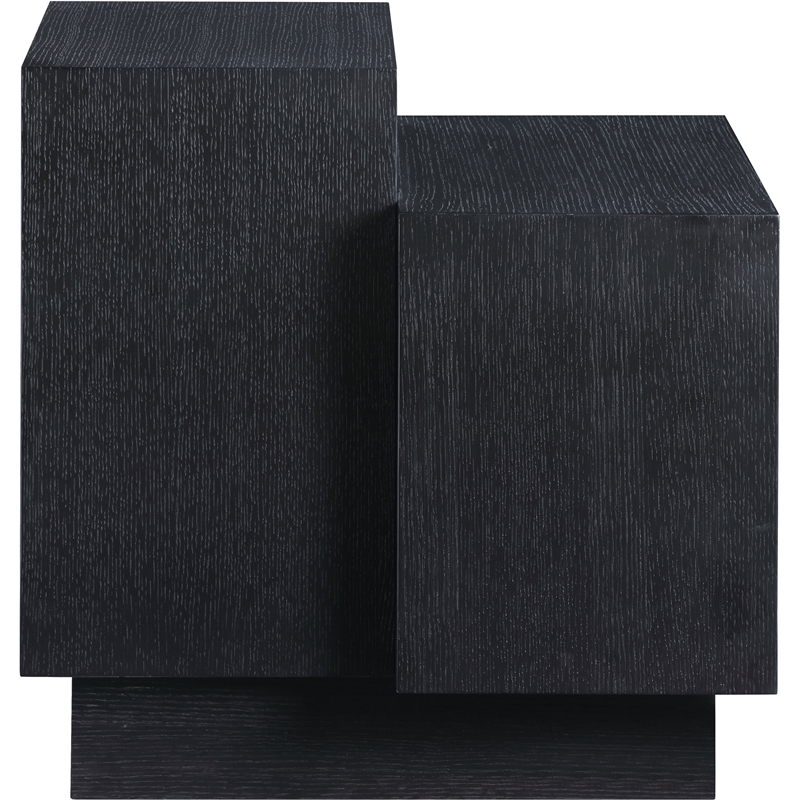 Meridian Furniture Mateo Black Oak Veneer / MDF End Table