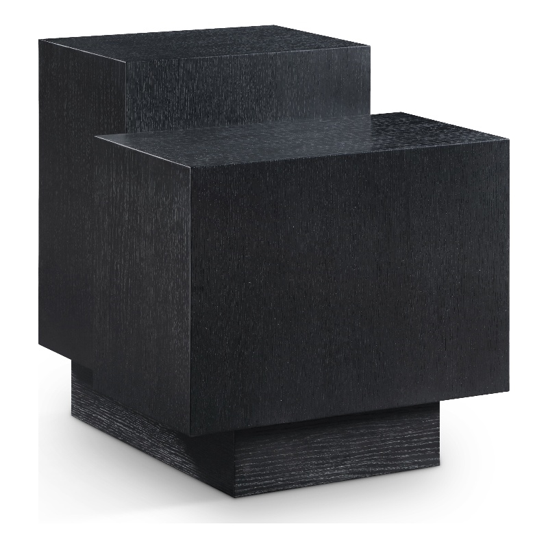 Meridian Furniture Mateo Black Oak Veneer / MDF End Table