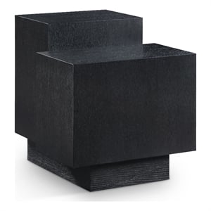 Meridian Furniture Mateo Black Oak Veneer / MDF End Table
