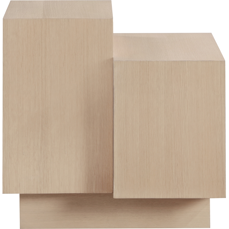 Meridian Furniture Mateo Natural Oak Veneer / MDF End Table