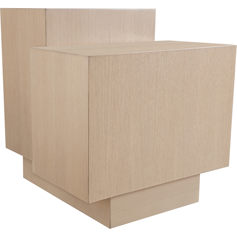 Meridian Furniture Mateo Natural Oak Veneer / MDF End Table