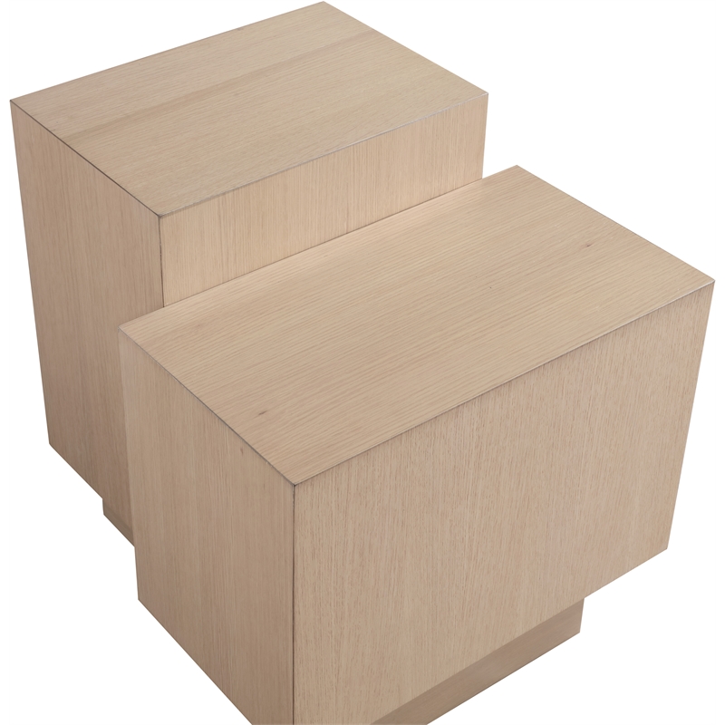 Meridian Furniture Mateo Natural Oak Veneer / MDF End Table