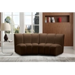 Meridian Furniture Infinity Brown Velvet 2pc. Modular Sectional