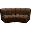 Meridian Furniture Infinity Brown Velvet 2pc. Modular Sectional