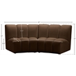 Meridian Furniture Infinity Brown Velvet 2pc. Modular Sectional