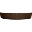 Meridian Furniture Infinity Brown Velvet 5pc. Modular Sectional