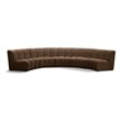 Meridian Furniture Infinity Brown Velvet 5pc. Modular Sectional