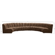 Meridian Furniture Infinity Brown Velvet 7pc. Modular Sectional