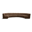 Meridian Furniture Infinity Brown Velvet 7pc. Modular Sectional