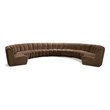 Meridian Furniture Infinity Brown Velvet 9pc. Modular Sectional