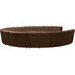Meridian Furniture Infinity Brown Velvet 11pc. Modular Sectional