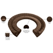 Meridian Furniture Infinity Brown Velvet 11pc. Modular Sectional