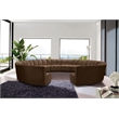Meridian Furniture Infinity Brown Velvet 12pc. Modular Sectional
