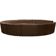 Meridian Furniture Infinity Brown Velvet 12pc. Modular Sectional