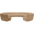 Meridian Furniture Infinity Camel Velvet 11pc. Modular Sectional