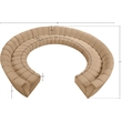 Meridian Furniture Infinity Camel Velvet 11pc. Modular Sectional