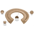 Meridian Furniture Infinity Camel Velvet 11pc. Modular Sectional