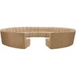 Meridian Furniture Infinity Camel Velvet 12pc. Modular Sectional