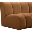 Meridian Furniture Infinity Saddle Velvet 2pc. Modular Sectional