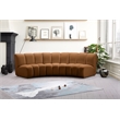 Meridian Furniture Infinity Saddle Velvet 3pc. Modular Sectional