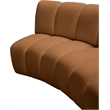 Meridian Furniture Infinity Saddle Velvet 4pc. Modular Sectional